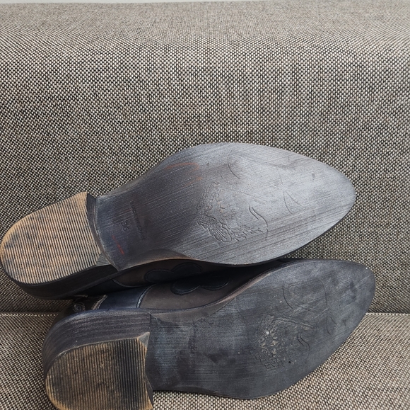 Free People Wing Cap Monterey Western Booties Blue and Brown. Sz 36. - Picture 7 of 8